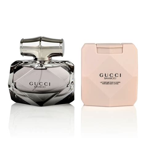 gucci bamboo gift set 50ml edp 100ml body lotion|Gucci bamboo body lotion 200ml.